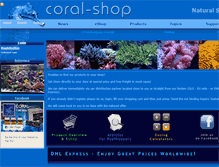 Tablet Screenshot of coral-shop.com